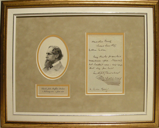 charles dickens letter